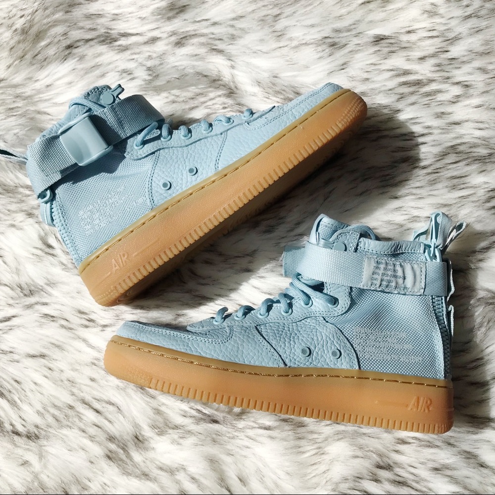 Nike SF Air Force 1 Mid Ocean Bliss Blue